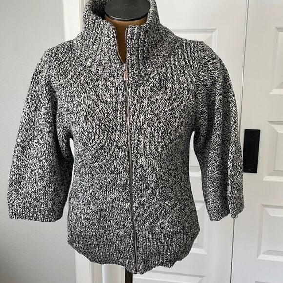 Jones New York classic tweed cardigan sweater size medium - Picture 1 of 7